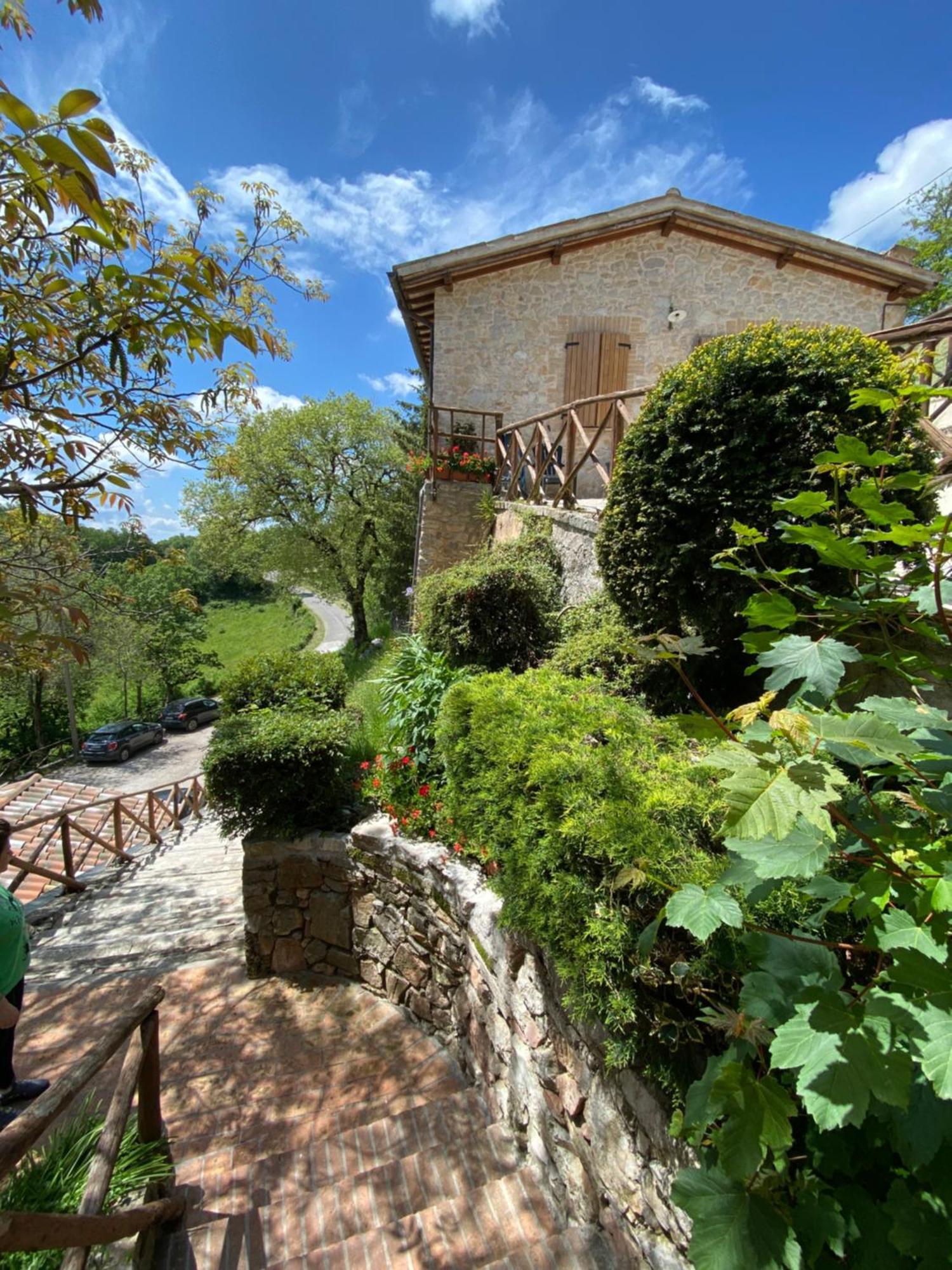 Agriturismo Pettino 克利通诺河畔坎佩洛 外观 照片